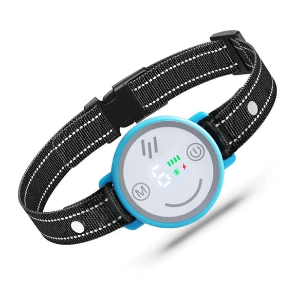 Smart Automatic Dog Bark Collar with Beep Vibration, USB Rechargeable Training Device