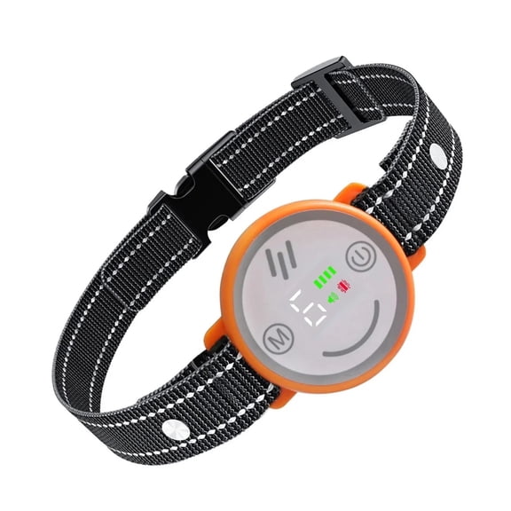 Smart Automatic Dog Bark Collar with Beep Vibration, USB Rechargeable Training Device