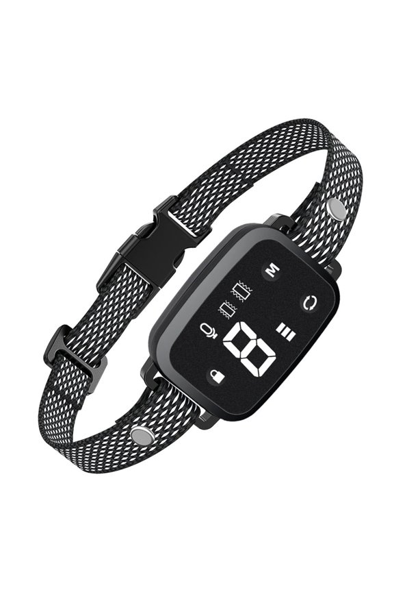 Smart Automatic Dog Bark Collar with HD Digital Display, Dual Vibration Modes Collar