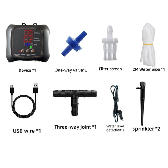Smart Automatic Drip Irrigation Kit Self Watering System with Timer for Indoor Potted Plants and Home Gardens