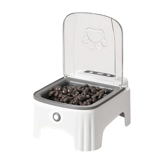 Smart Automatic Pet Feeder with Sensor Lid Opening and Programmable Timer for Cats and Dogs