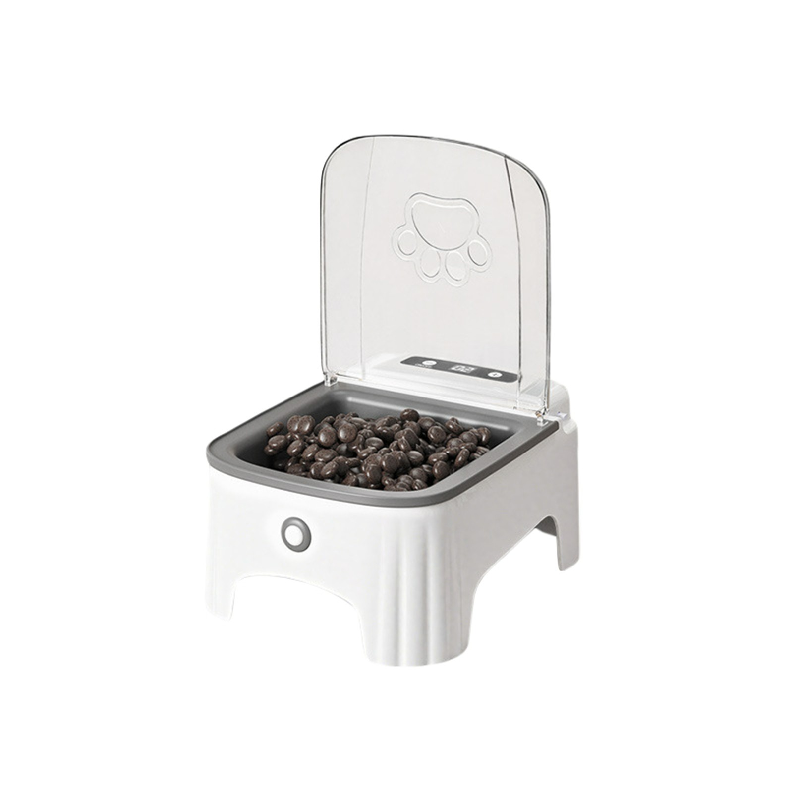 Smart Automatic Pet Feeder with Sensor Lid Opening and Programmable Timer for Cats and Dogs