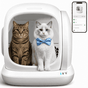 Osoeri Self-Cleaning Cat Litter Box 75L Extra Large, Smart Automatic APP Control with Safety Sensors for Multi-Cat Households, Gray