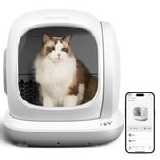 Smart Automatic Self-Cleaning Cat Litter Box, APP Control/Integrated Safety Protection,Gray