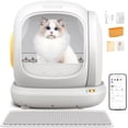thumbnail image 1 of Osoeri 75L Smart Automatic Self-Cleaning Cat Litter Box, APP Control/Integrated Safety Protection,White, 1 of 9