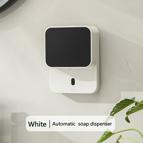 Smart Automatic Soap Dispenser, Touchless Sensor with 85°C Temperature Control, USB Rechargeable Wall-Mounted for Bathroom & Kitchen Hygiene, Minimalist Design