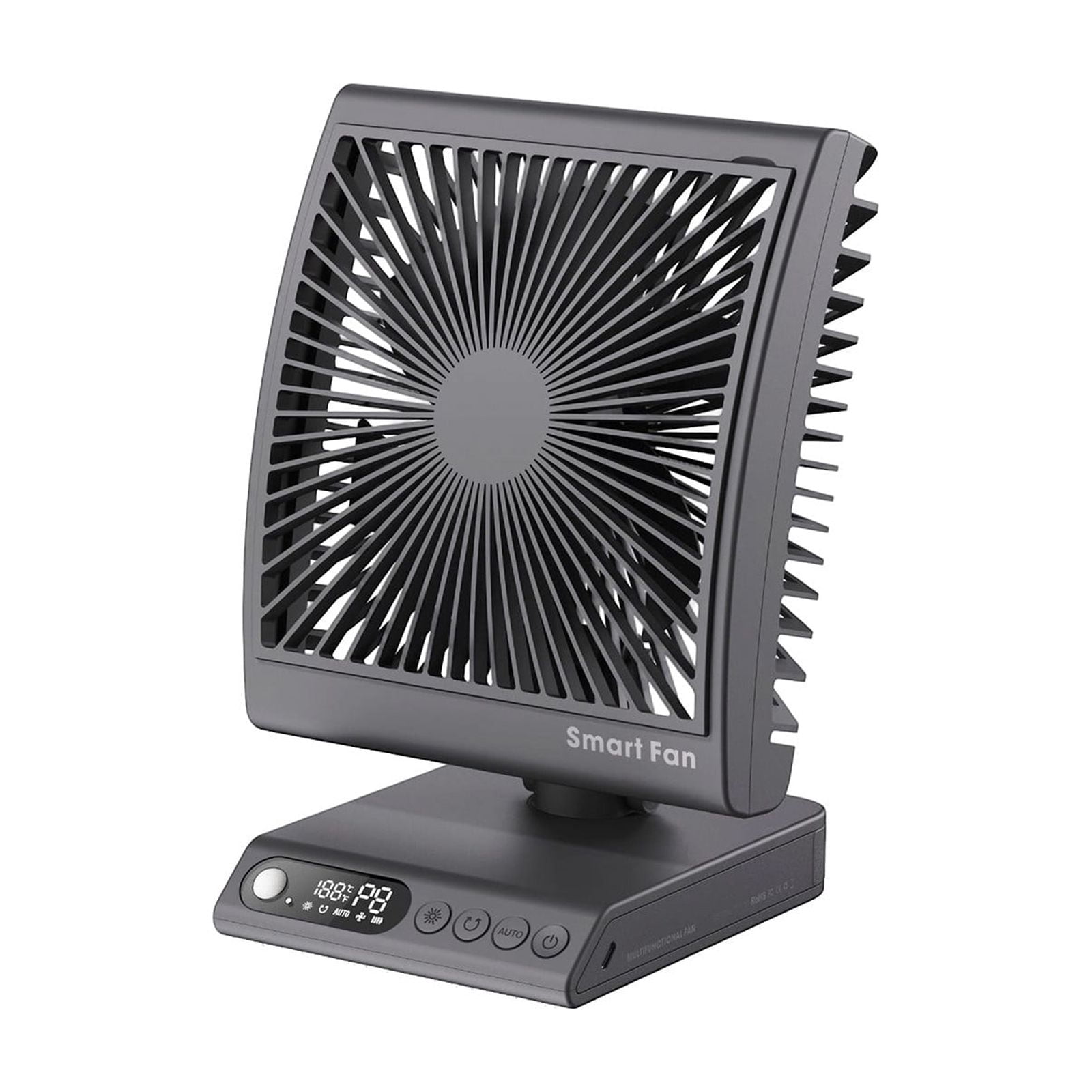 Smart Automatic Wall-mounted Fan With Human Body Sensor Temperature ...