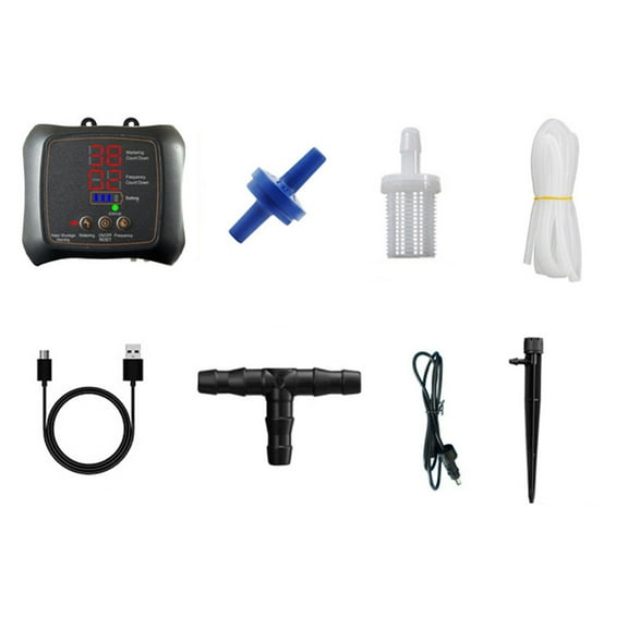 Smart Automatic Watering System - Self-Watering Plant Device with Timer and Drip Irrigation for Easy Plant Care