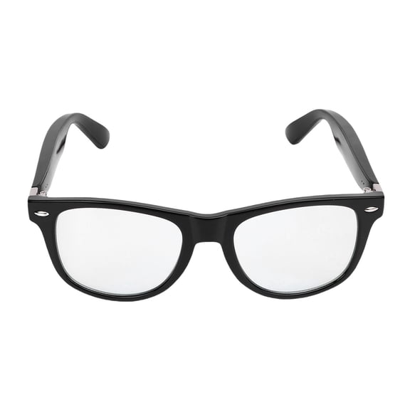 Smart BT Eyeglasses Multifunctional Open Ear Audio Sunglasses with Clear Sound and Voice Call, Black Transparent 6.69 x 5.71 in / 17 x 14.5 cm