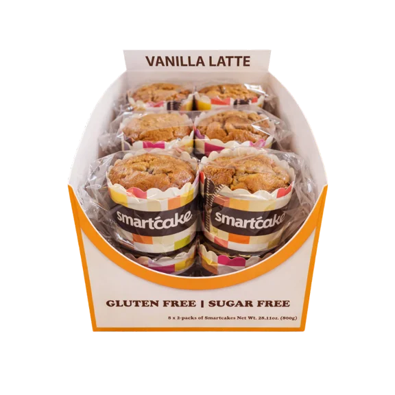SmartCake 38-Calorie Vanilla Latte | 8-pack
