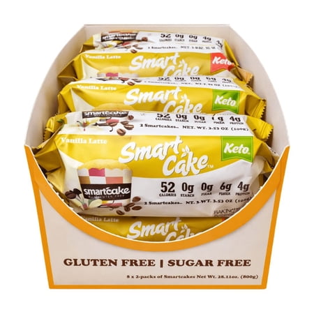 SmartCake 52-Calorie Vanilla Latte | 8-pack