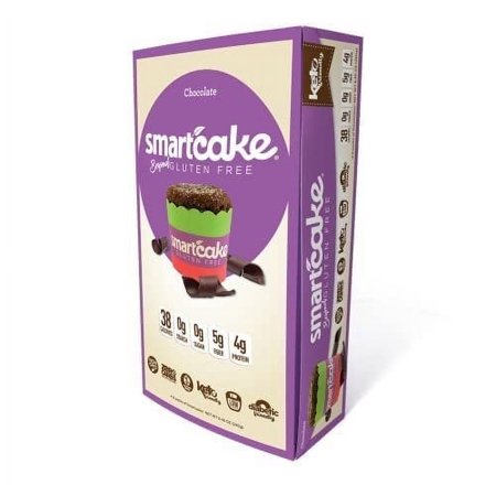Smart Baking Company Smartcake - Gluten Free - Zero Carbs - Chocolate Snack Cake - 1 Pack (8ct)-240g