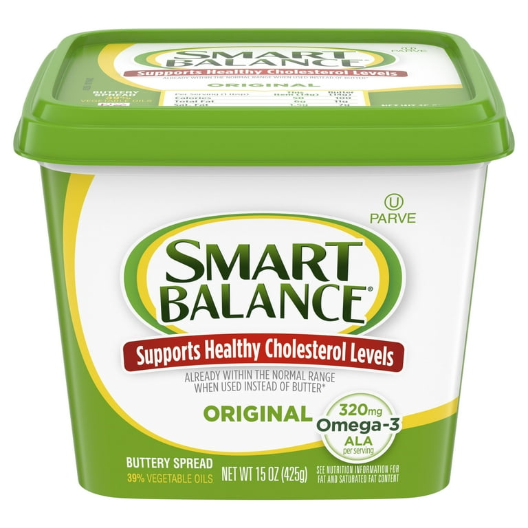 Smart Balance Original Spreadable Butter and Margarine Alternative, 15 oz  Tub