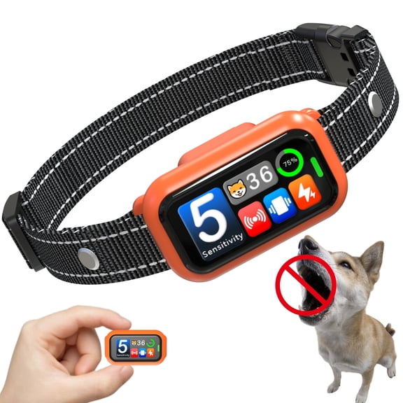 Smart Bark Collar for Dog 8-120lbs, 2026 AI-Powered Bark Detection Collar with Bark Counter & 5 Adjustable Sensitivity, Waterproof Automatic Shock Collar for Small Medium Large Dogs