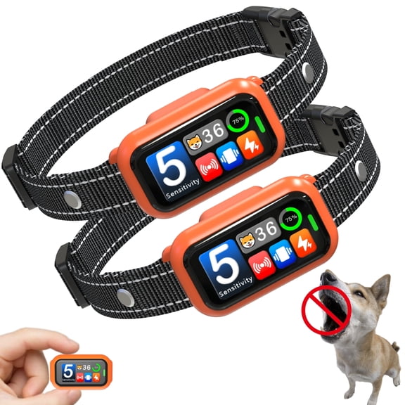 Smart Bark Collar for Dog 8-120lbs, 2026 AI-Powered Bark Detection Collar with Bark Counter & 5 Adjustable Sensitivity, Waterproof Automatic Shock Collar for Small Medium Large Dogs