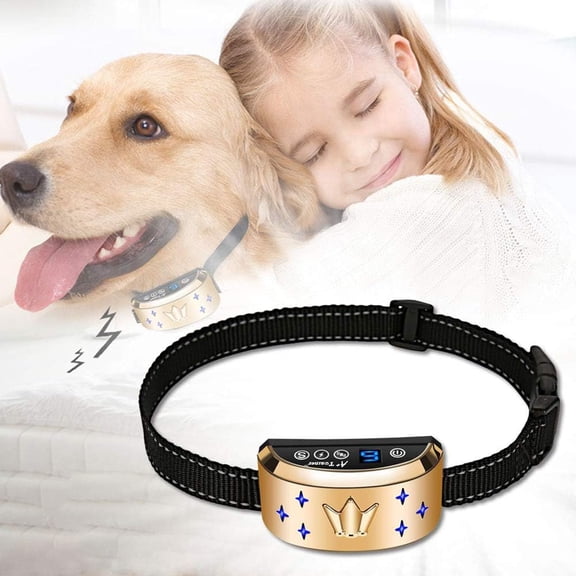 Smart Bark Collar for Dogs, Rechargeable Anti Bark Training Collar with Beep, Vibration, Optional Static, Adjustable Fit for 20-150 lb Dogs