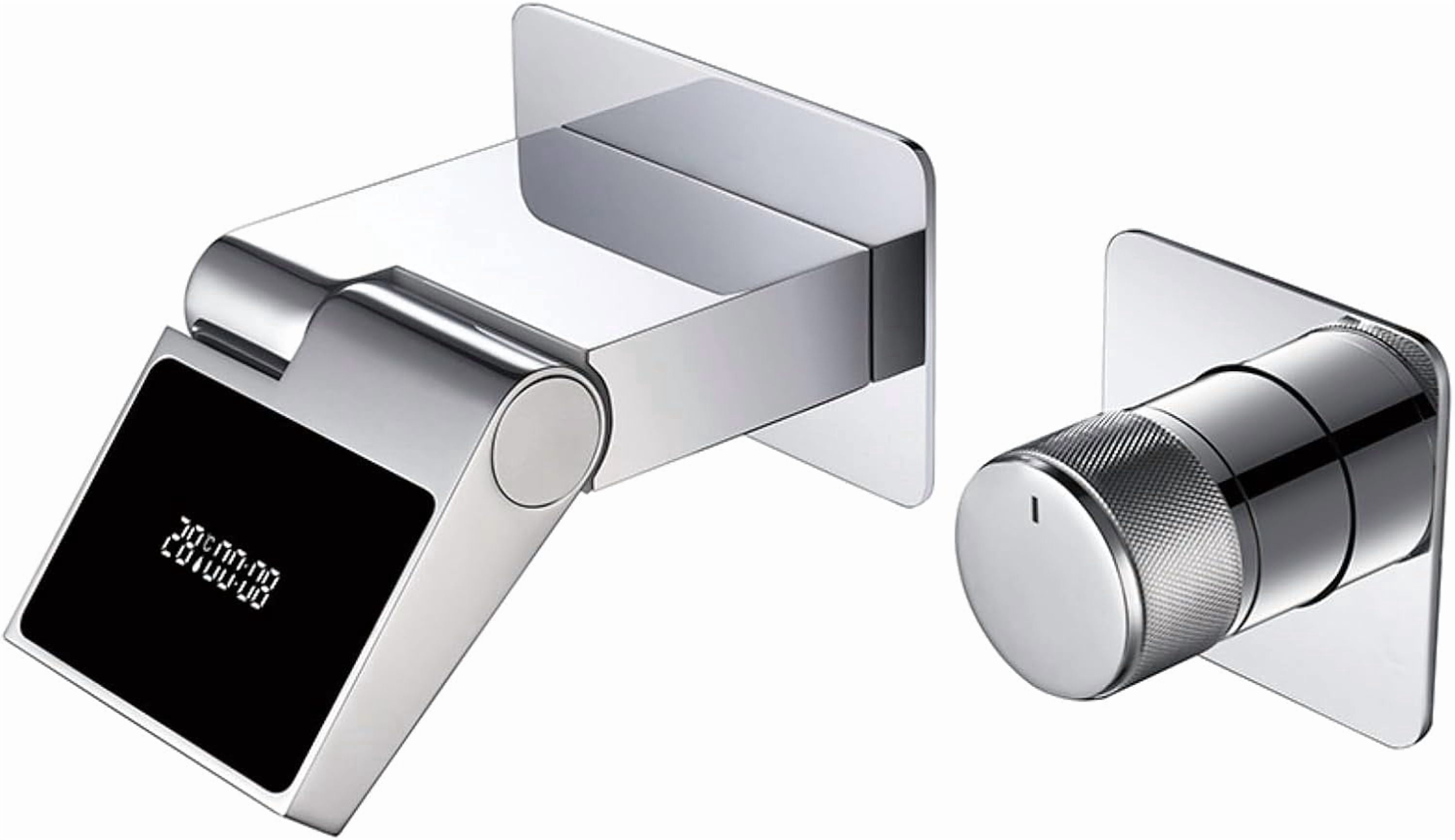 Smart Basin Smart Basin Faucet LED Display Hidden Single Handle Hot Cold Dual ...
