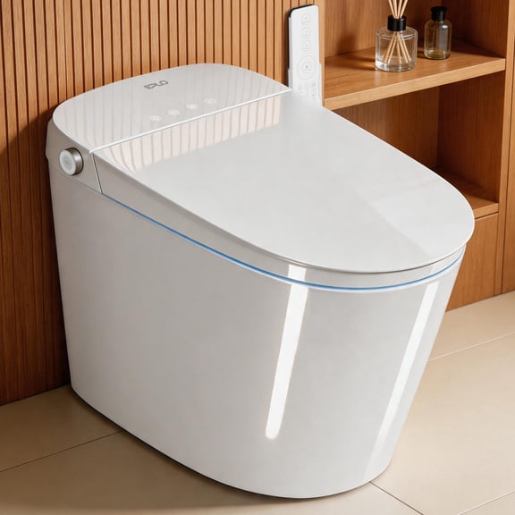EPLO U8 Pro Elongated One Piece Smart Bidet Toilet, 1000g MaP, Built in Tank, Auto Flush and Open Close Lid, Heated Seat, ADA Height