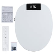 Smart Bidet Toilet Seat | Instant Warm Water, 5-Level Air Dry, Self-Clean Nozzle, Wireless Remote Fits 48-49.5cm Toilets