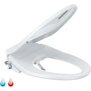 Smart Bidet Toilet Seat with Multiple Spray Modes, Smart Unlimited Warm Water, Auto Open & Slow Close Lid, Auto LED Nightlight, Power Outage Available, Clean Water