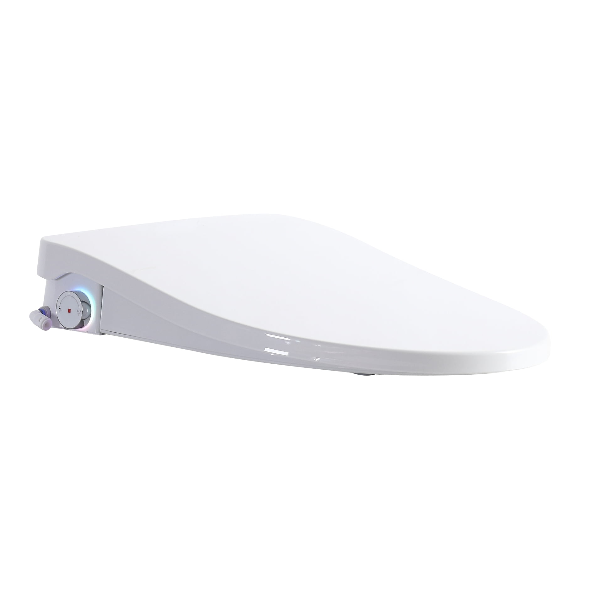 Smart Bidet Toilet Seat with Side Knob | Adjustable heat, auto open/close, night light, easy installation