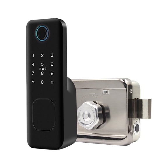 Smart Biometric Fingerprint & Bluetooth Digital Lock-Card Access with Auto-Lock (Home/Office) ,Keyless Entry Deadbolt