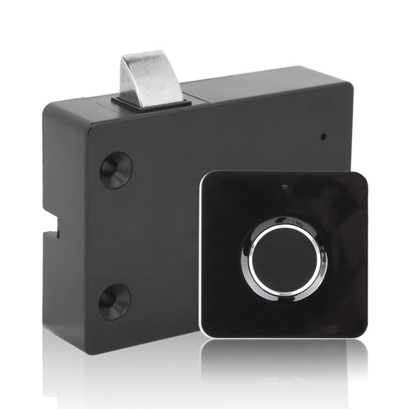 Smart Biometric Fingerprint Lock for Cabinets and Drawers Keyless Electronic Anti-Theft Home Security Device 0.6 inches / 1.5 cm Storage Locker Safe Guard