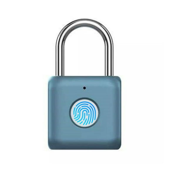 Smart Biometric Finrprint Keyless Door Lock Portable Anti-theft USB Recharable Security Padlock For Lugga Case Drawer ,Widely Use