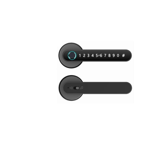 Smart Biometric Handle Ultra Secure Fingerprint Lock with IC Card Password Mechanical Key Unlocking