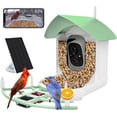 thumbnail image 1 of Smart Bird Feeder with Camera, AI Identify Bird Breed, Solar-Powered WiFi FHD 2K Live Camera, Auto Capture Backyard Garden Bird Watching, IP65,Motion Detection, Cloud and SD Card Storage, 1 of 14
