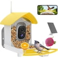 thumbnail image 1 of Smart Bird Feeder with Camera, AI Identify Bird Breed, Solar-Powered WiFi FHD 2K Live Camera, Auto Capture Backyard Garden Bird Watching, IP65,Motion Detection, Cloud and SD Card Storage, 1 of 14
