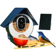Birdkiss Smart Bird Feeder with Camera Outdoors, 1080P HD Bird Watching Camera with AI Identify 10000+ Species, Seed Guard, Auto Capture & Instant Notification, Ideal Gift for Bird Lovers