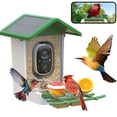 thumbnail image 1 of Smart Bird Feeder with Camera, Solar Powered Birdhouse Camera with AI Bird Recognition, Outdoor Wireless WiFi Bird Feeder with Live Video, Fun Gift for Mom, Grandma, Daughter, 1 of 10