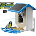 thumbnail image 1 of Smart Bird Feeder with Camera - Solar Powered Wireless Video Bird Cam Live 4MP 2.5K Full HD Two-Way Audio APP Control Instant Notification AI Identify 11000+ Birds Watching Camera Include 64GB Card, 1 of 11