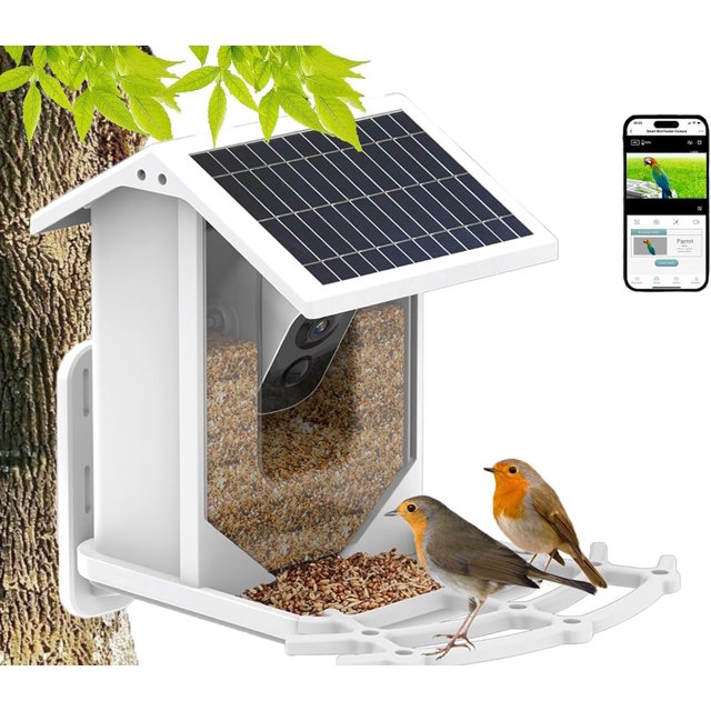 Smart Bird Feeder with Camera,Wild Bird Feeders Watching for Outside