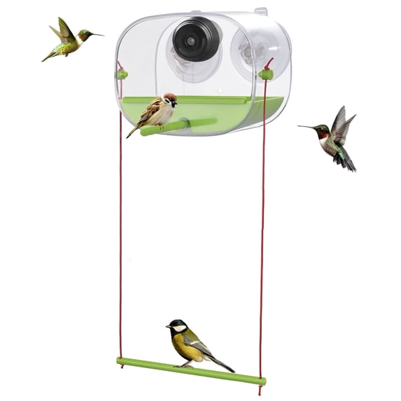 Smart Bird Feeder Camera with 1080P Video AI Recognition Instant Alerts Automatic for Family Birdwatching