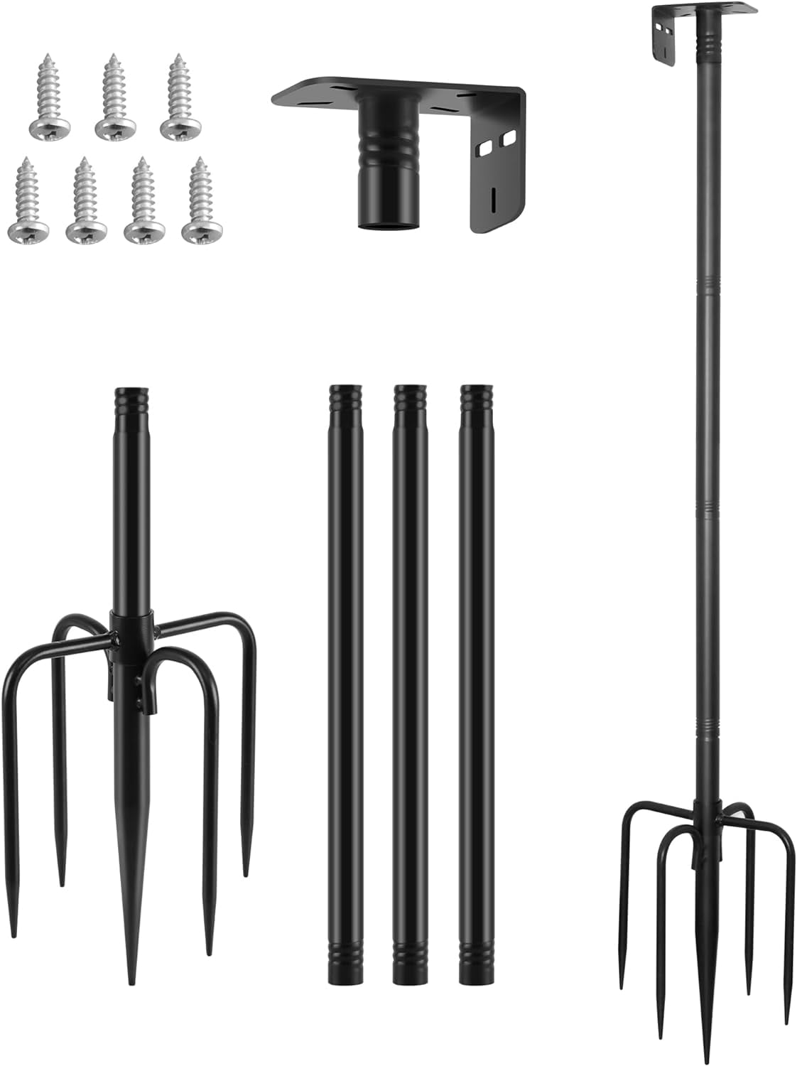 Smart Bird Feeder Pole, 63 Inch New Upgraded Hummingbird House Pole For