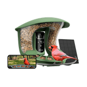 Birdfy Smart Bird Feeder with Camera, Dual-Lens, Solar-Powered, Auto-Capture Close-Ups & AI Identify 6000+ Bird Species, Perfect Gift for Bird Lovers