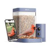 Birdfy Smart Bird Feeder with Camera, 60FPS Smooth Video, AI Bird Identification & Instant Alerts, Auto Capture, Perfect Gift for Bird Lovers