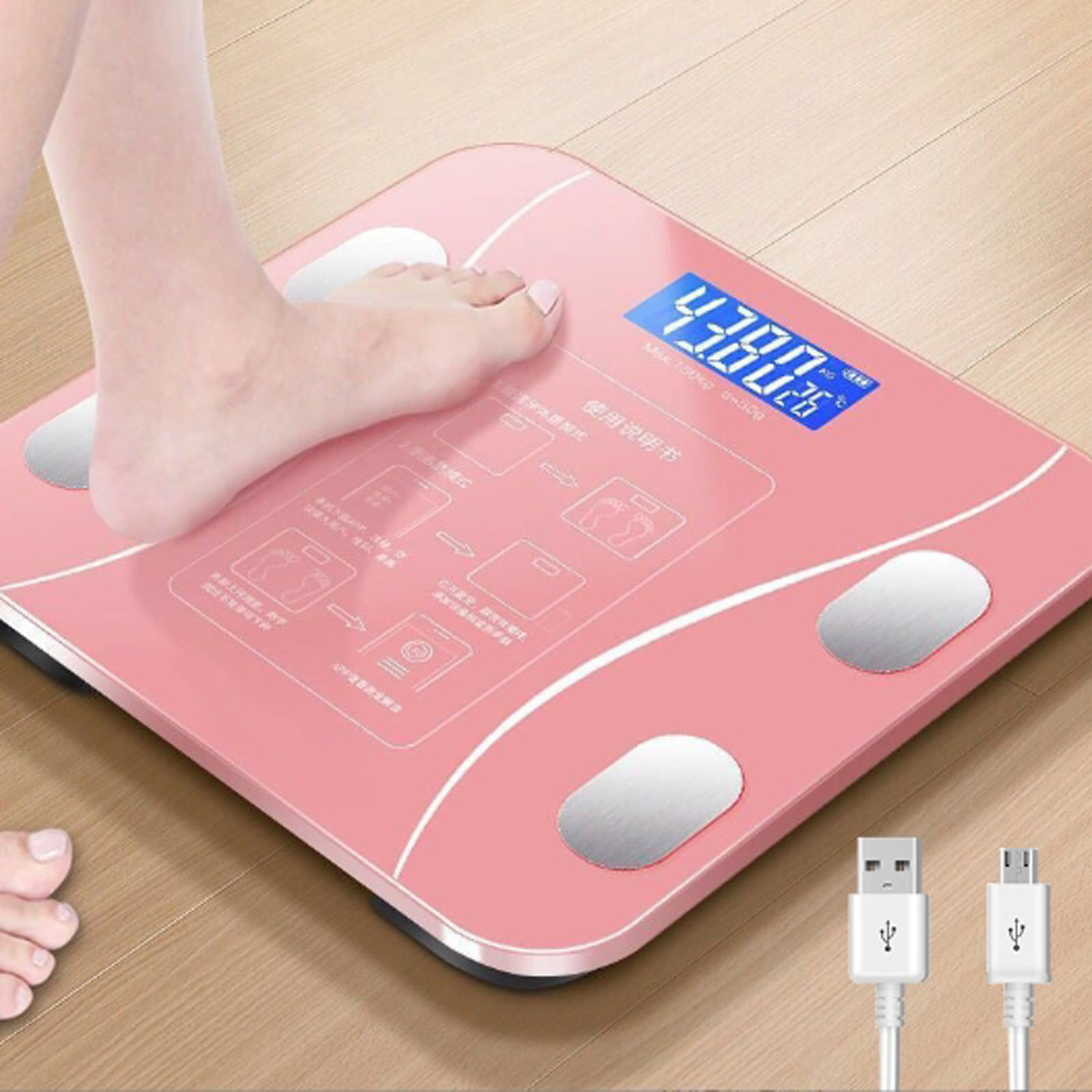 Smart Bl.ue.too.th M.u.lti Function Body Scale Home Use & Height