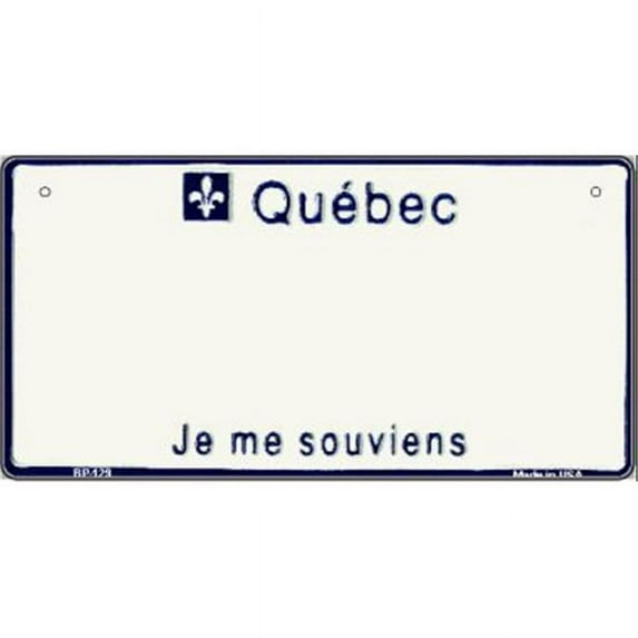 Smart Blonde BP-129 Quebec State Background Novelty Bicycle License Plate