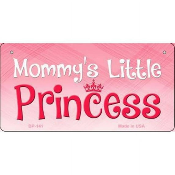 Smart Blonde BP-141 Mommys Little Princess Novelty Metal Bicycle License Plate