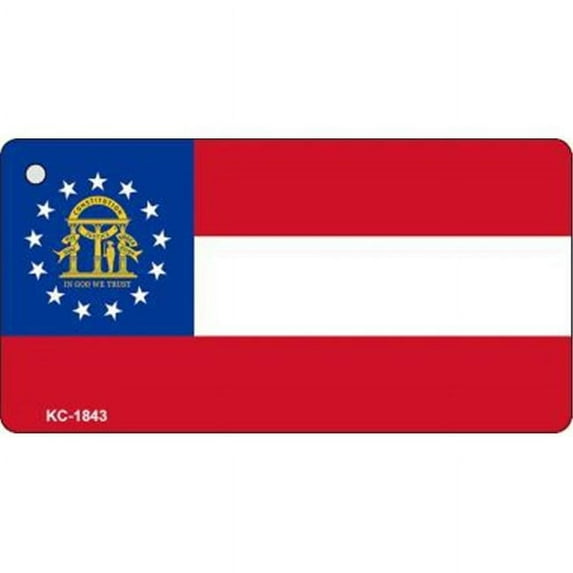 Smart Blonde KC-1843 Georgia State Flag Novelty Key Chain