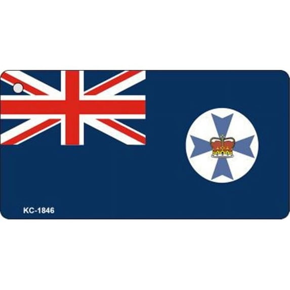 Smart Blonde KC-1846 Queensland Flag Novelty Key Chain