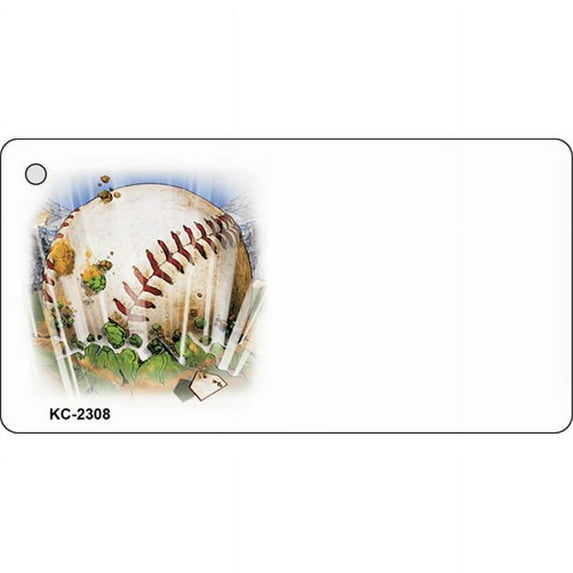 Smart Blonde KC-2308 Baseball OffSet Novelty Key Chain