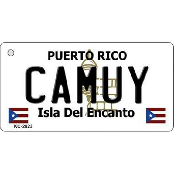 Smart Blonde KC-2823 Camuy Puerto Rico Flag Novelty Key Chain