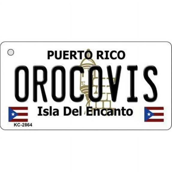 Smart Blonde KC-2864 Orocovis Puerto Rico Flag Novelty Key Chain