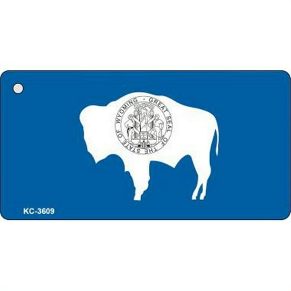 Smart Blonde KC-3609 Wyoming State Flag Novelty Key Chain