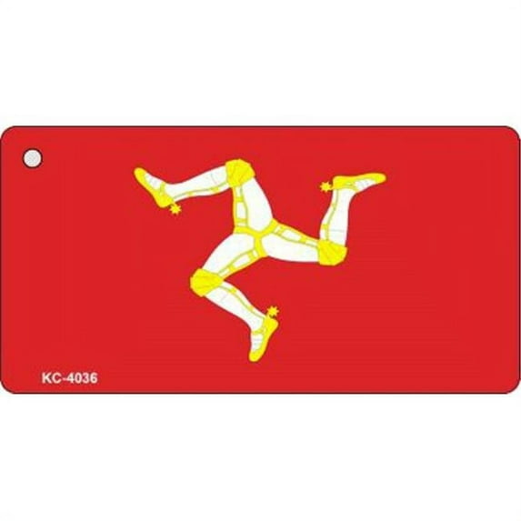 Smart Blonde KC-4036 Isle of Man Flag Novelty Key Chain