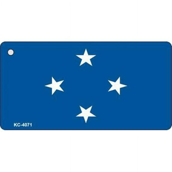 Smart Blonde KC-4071 Micronesia Flag Novelty Key Chain